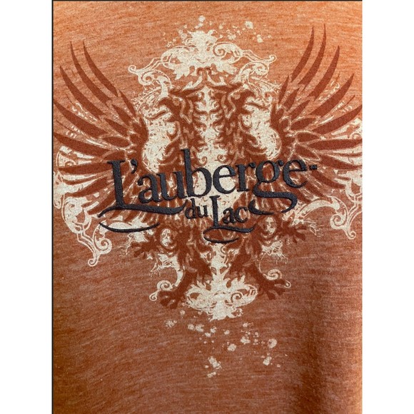 L'auberge du Lac -Lake Charles Casino Long Sleeve Burnt Orange T Shirt - Sz L - Picture 2 of 8